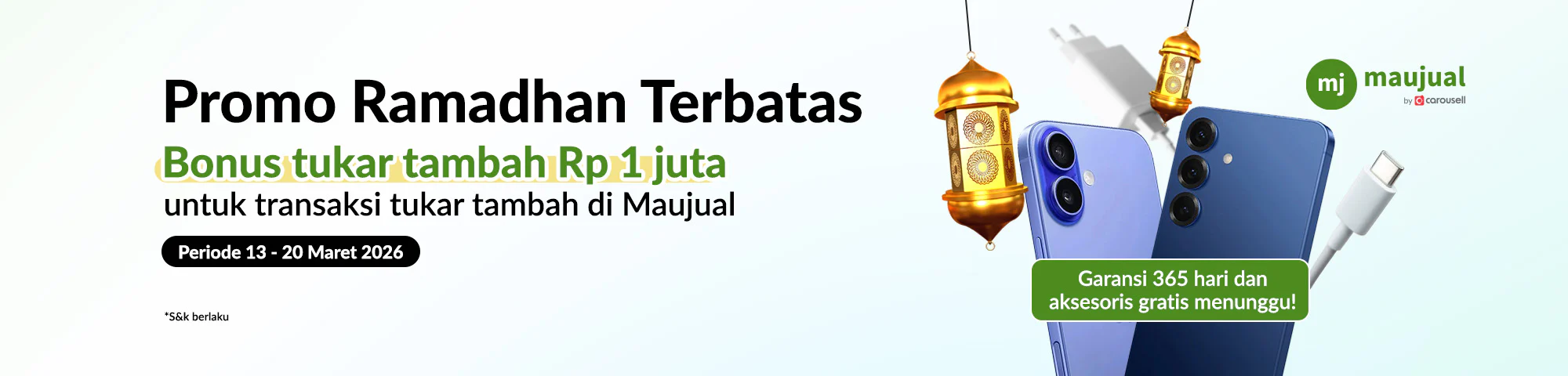 HP Bekas Bergaransi 365 Hari